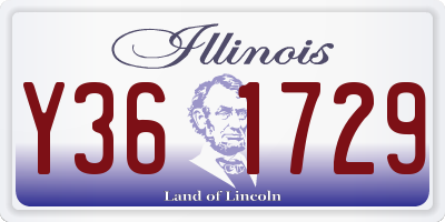 IL license plate Y361729