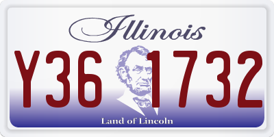 IL license plate Y361732