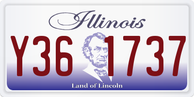 IL license plate Y361737