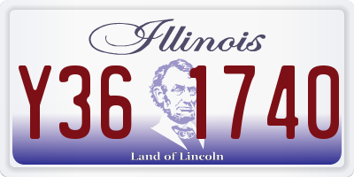IL license plate Y361740