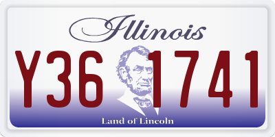 IL license plate Y361741