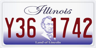 IL license plate Y361742