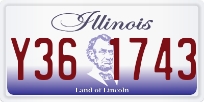 IL license plate Y361743