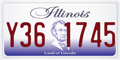 IL license plate Y361745