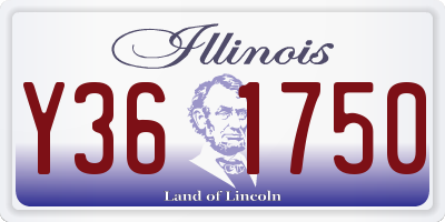 IL license plate Y361750