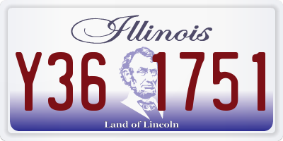 IL license plate Y361751