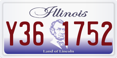 IL license plate Y361752