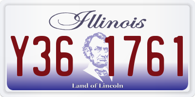 IL license plate Y361761