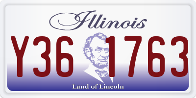 IL license plate Y361763