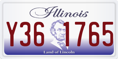 IL license plate Y361765