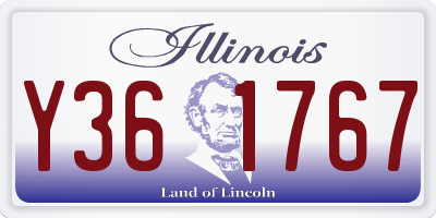 IL license plate Y361767