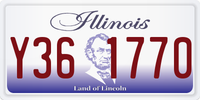 IL license plate Y361770