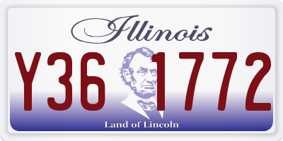 IL license plate Y361772