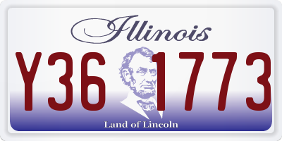 IL license plate Y361773