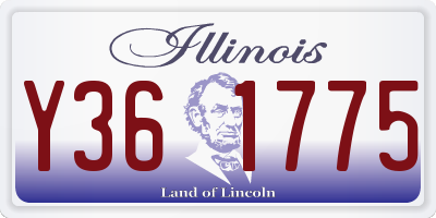 IL license plate Y361775