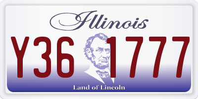 IL license plate Y361777
