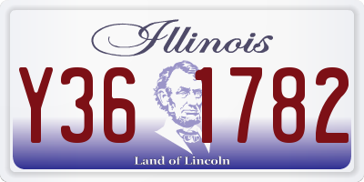 IL license plate Y361782