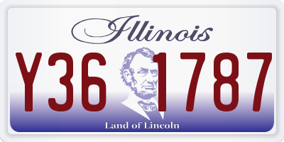 IL license plate Y361787