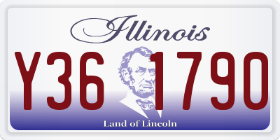 IL license plate Y361790