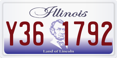 IL license plate Y361792