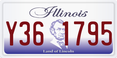 IL license plate Y361795