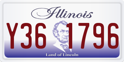 IL license plate Y361796