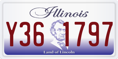 IL license plate Y361797