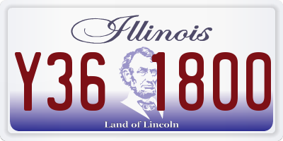 IL license plate Y361800