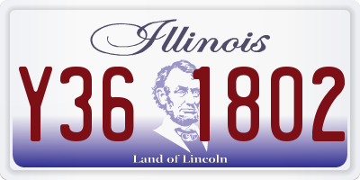 IL license plate Y361802