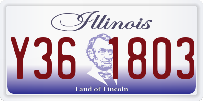 IL license plate Y361803