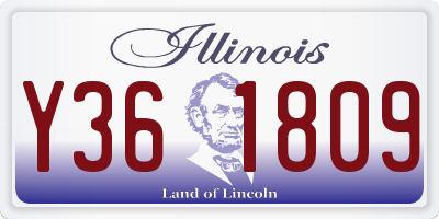 IL license plate Y361809