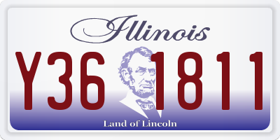 IL license plate Y361811
