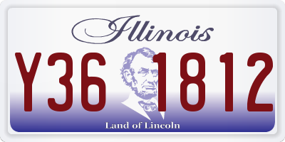 IL license plate Y361812