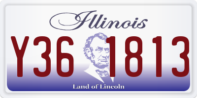 IL license plate Y361813