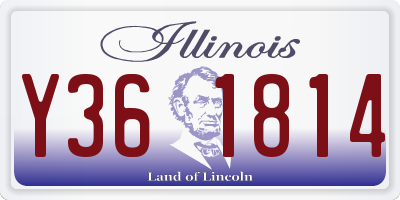 IL license plate Y361814