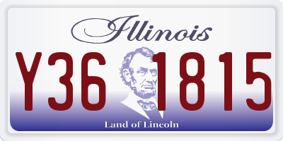 IL license plate Y361815