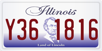 IL license plate Y361816