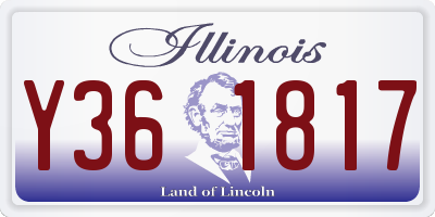 IL license plate Y361817