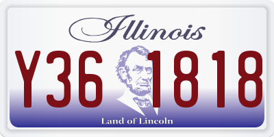 IL license plate Y361818