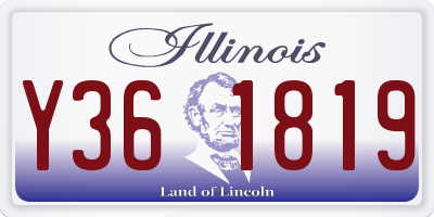 IL license plate Y361819