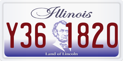 IL license plate Y361820