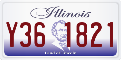 IL license plate Y361821