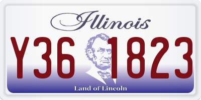 IL license plate Y361823