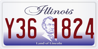 IL license plate Y361824
