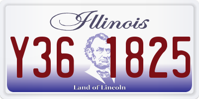 IL license plate Y361825