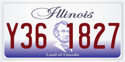 IL license plate Y361827