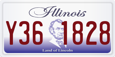 IL license plate Y361828