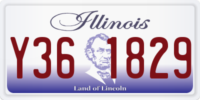 IL license plate Y361829