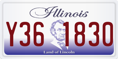 IL license plate Y361830