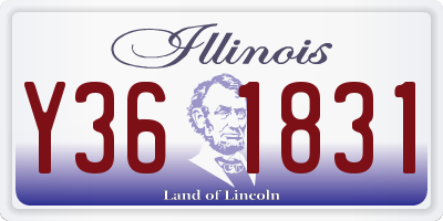 IL license plate Y361831